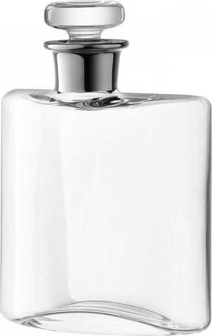 LSA International - Flask 11.8 oz Decanter With Clear/Platinum Neck (350 ml) - LG459-13-381