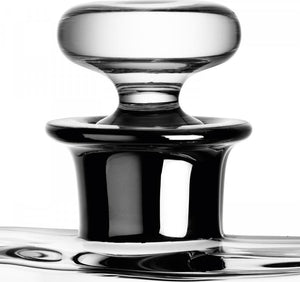 LSA International - Flask 27 oz Decanter With Clear/Platinum Neck (800 ml) - LG459-00-381