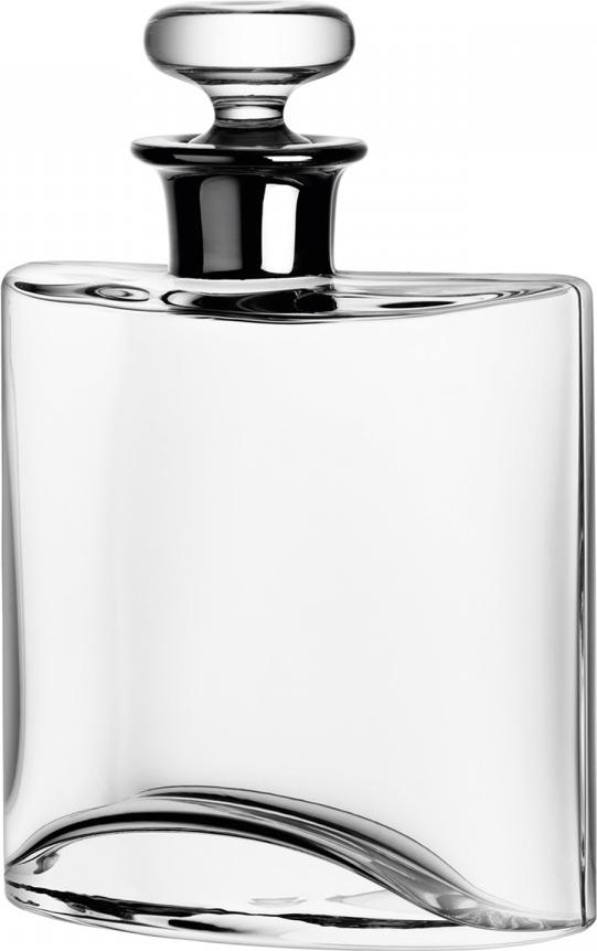 LSA International - Flask 27 oz Decanter With Clear/Platinum Neck (800 ml) - LG459-00-381