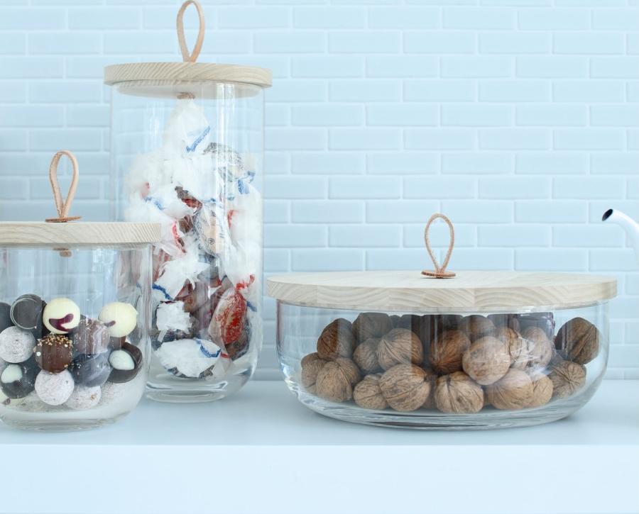 LSA International - Ivalo Clear Container & Ash Lid - LG1084-11-301