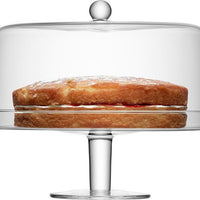LSA International - Klara Clear Cake stand and Cover - LG914-33-301