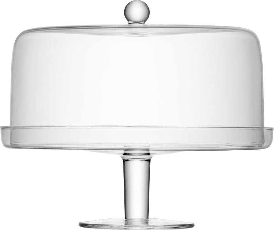 LSA International - Klara Clear Cake stand and Cover - LG914-33-301