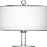 LSA International - Klara Clear Cake stand and Cover - LG914-33-301