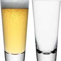 LSA International - Madrid Clear, Pack of 2 Lager Glasses - LG099-21-301