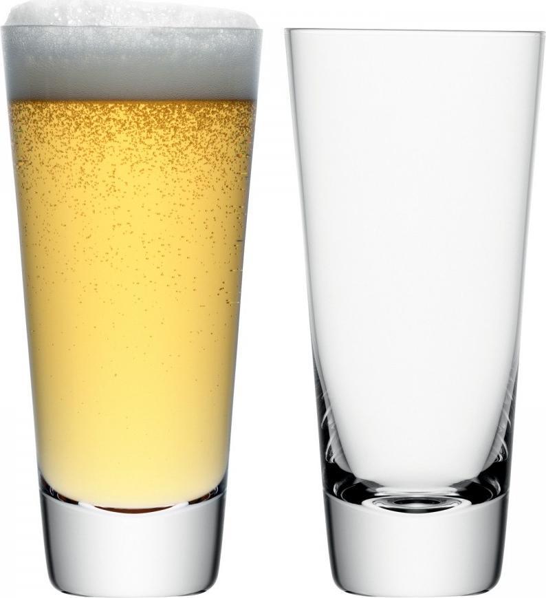 LSA International - Madrid Clear, Pack of 2 Lager Glasses - LG099-21-301