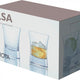 LSA International - Moya 4.25" Clear Set of 2 Tumbler Glasses - LG837-10-985