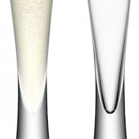 LSA International - Moya Clear, Pack of 2 Champagne Glasses - LG474-04-985