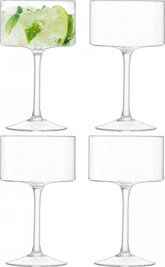 LSA International - Otis, Pack of 4 Clear Champagne/Cocktail Glasses - LG1069-10-301