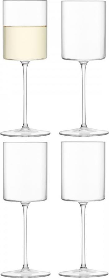 LSA International - Otis, Pack of 4 Clear White Wine Glasses - LG1284-09-301