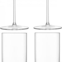 LSA International - Otis, Pack of 4 Clear White Wine Glasses - LG1284-09-301