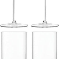 LSA International - Otis, Pack of 4 Clear White Wine Glasses - LG1284-09-301