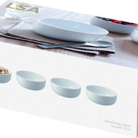 LSA International - Pack of 4 Dine Curved Cereal/Soup Bowls- LP193-15-997