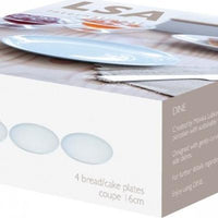 LSA International - Pack of 4 Dine Rimmed Bread/Cake Plates - LP082-18-997