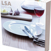 LSA International - Pack of 4 Dine Rimmed Dinner Plates - LP083-27-997