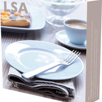 LSA International - Pack of 4 Dine Rimmed Starter/Dessert Plates - LP082-20-997