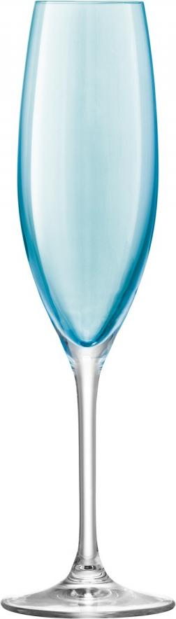 LSA International - Polka, Pack of 4 Assorted Pastel Champagne Flute Glasses - LG978-08-294