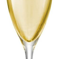 LSA International - Polka, Pack of 4 Assorted Pastel Champagne Flute Glasses - LG978-08-294