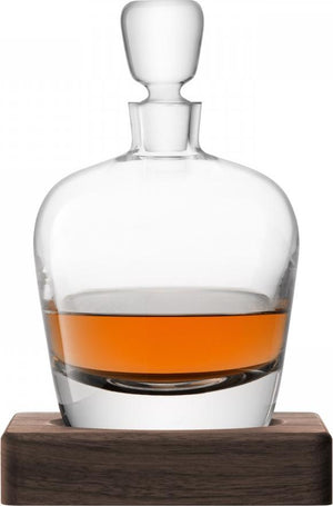 LSA International - Whisky Arran Clear Decanter & Walnut Base - LG1218-36-301