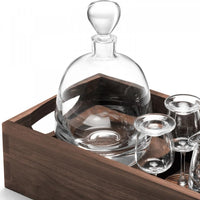 LSA International - Whisky Islay Clear Connoisseur Set & Walnut Tray - LG1219-00-301