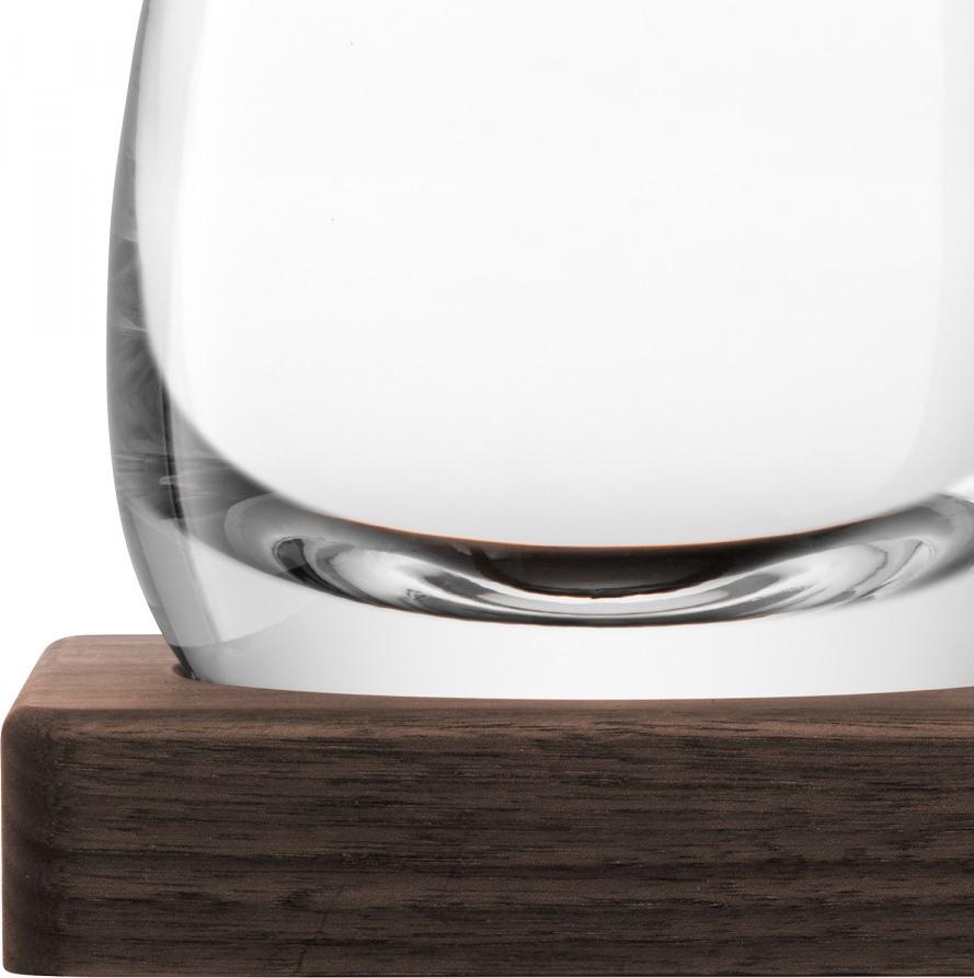 LSA International - Whisky Islay Clear Decanter & Walnut Base - LG1217-36-301