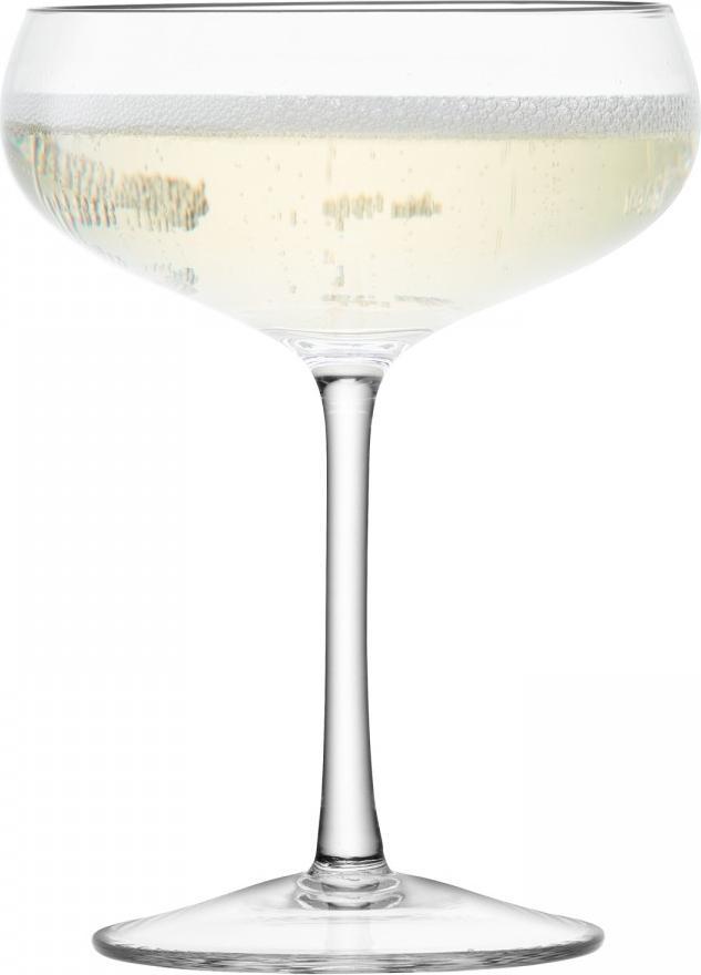 LSA International - Wine Collection, Pack of 4 Champagne Saucer Glasses - LG730-11-991