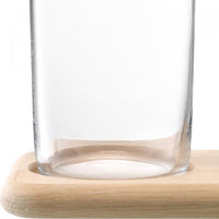 LSA International - Wine Collection Water & Wine Carafe Set & Oak Base - LG1166-00-991