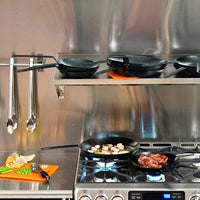 Lodge - 10" Seasoned Carbon Steel Skillet with Handle Holder - CRS10HH61