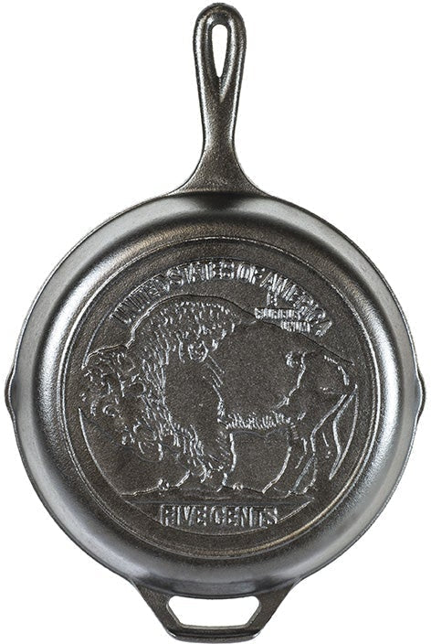 Lodge - 10.25" Cast Iron Buffalo Nickel Skillet - L8SK3BN