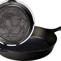 Lodge - 10.25" Cast Iron Buffalo Nickel Skillet - L8SK3BN