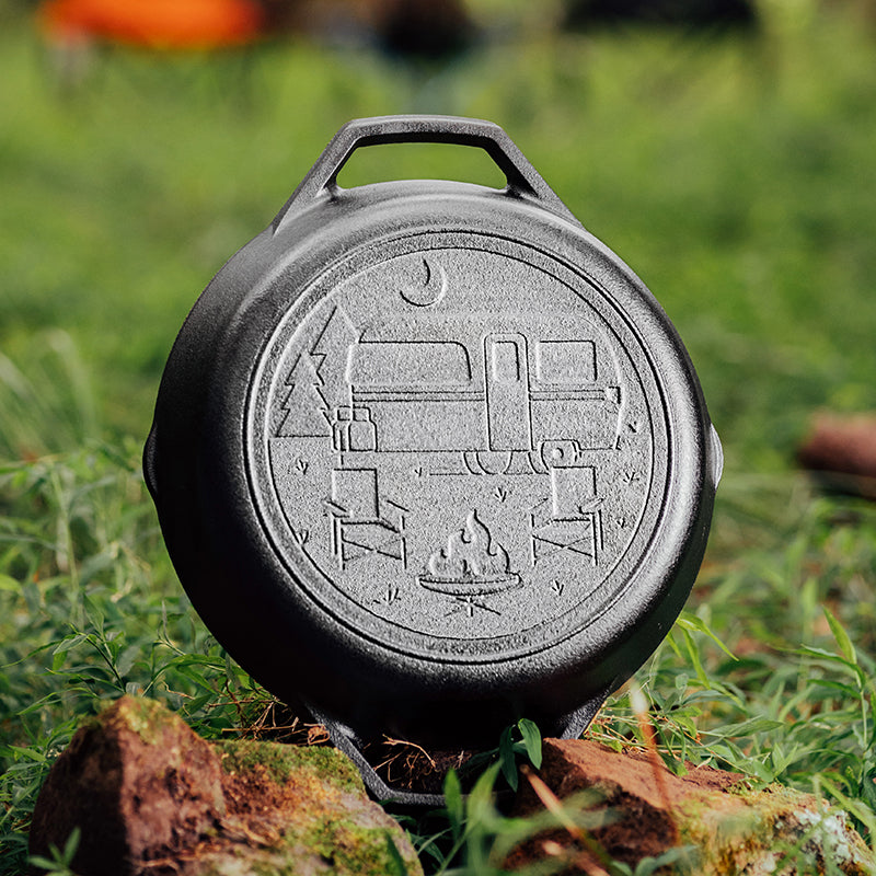 Lodge - 10.25" Wanderlust Cast Iron Dual Handle Camper Pan - L8SKLWND