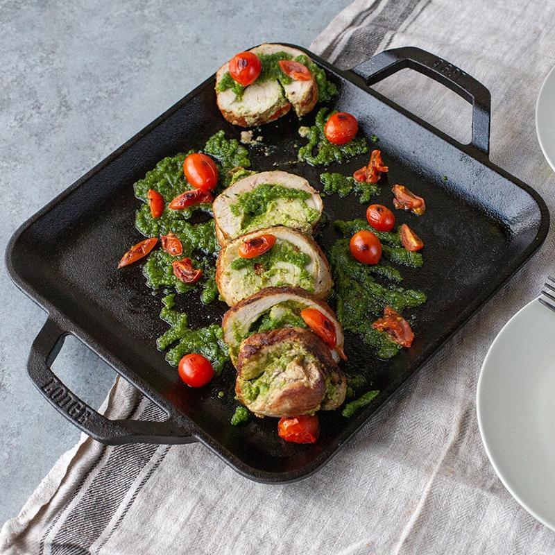 Lodge - 11" Chef Collection Cast Iron Square Griddle - LC11SGRCN