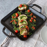 Lodge - 11" Chef Collection Cast Iron Square Griddle - LC11SGRCN