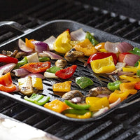 Lodge - 11" Chef Collection Cast Iron Square Grill Topper - LC11SGTINT