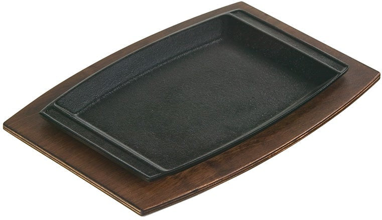 Lodge - 11.5" x 7.75" Rectangular Walnut Wood Underliner - UCPU