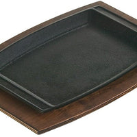 Lodge - 11.5" x 7.75" Rectangular Walnut Wood Underliner - UCPU