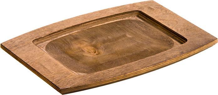 Lodge - 11.5" x 7.75" Rectangular Walnut Wood Underliner - UCPU