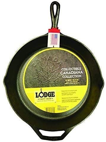 Lodge - 12" Cast Iron Canadian Maple Leaf Skillet - L10SK3MLCN