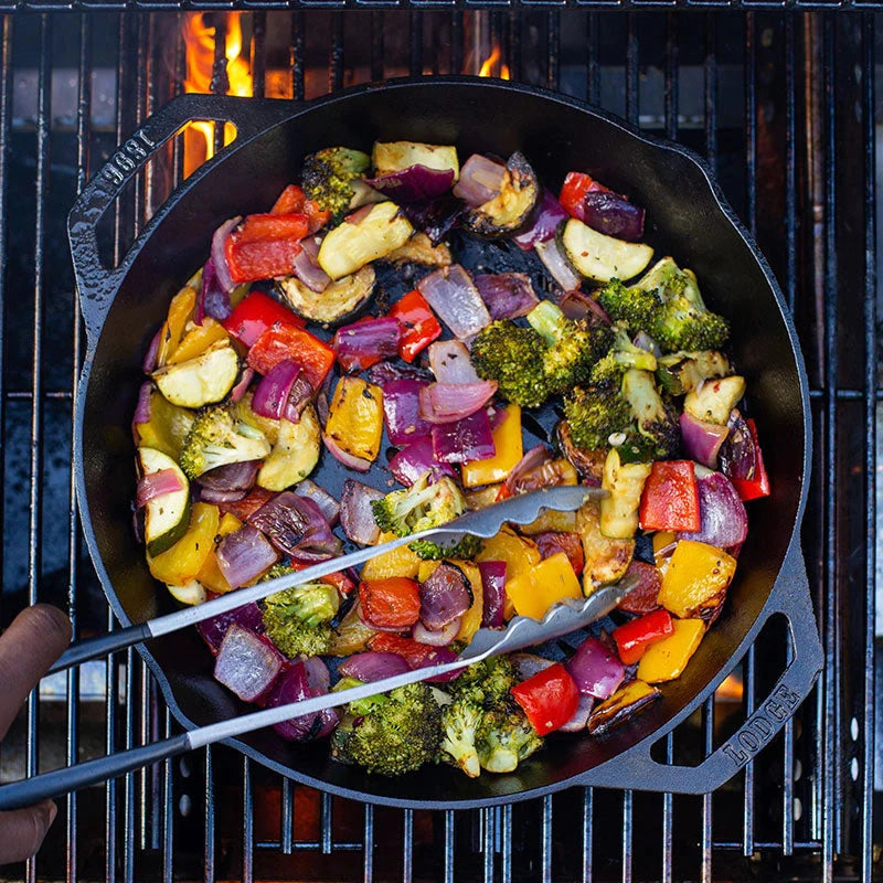 Lodge - 12" Cast Iron Grilling Basket - L10GBL