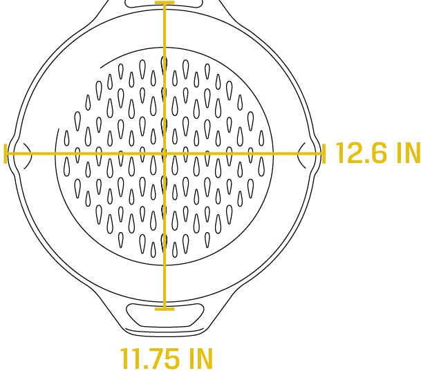 Lodge - 12" Cast Iron Grilling Basket - L10GBL