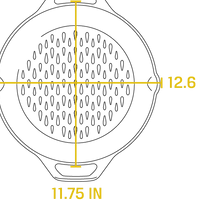 Lodge - 12" Cast Iron Grilling Basket - L10GBL