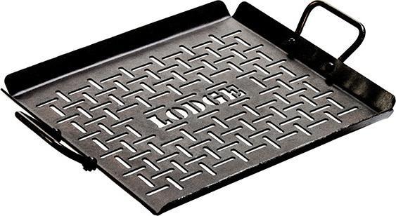 Lodge - 13" x 12" Seasoned Carbon Steel Grilling Pan - CRSGP12