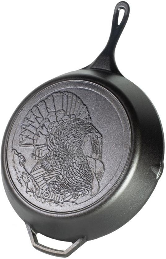 Lodge - 13.25" Wildlife Turkey Cast Iron Skillet - L12SKWLTKY