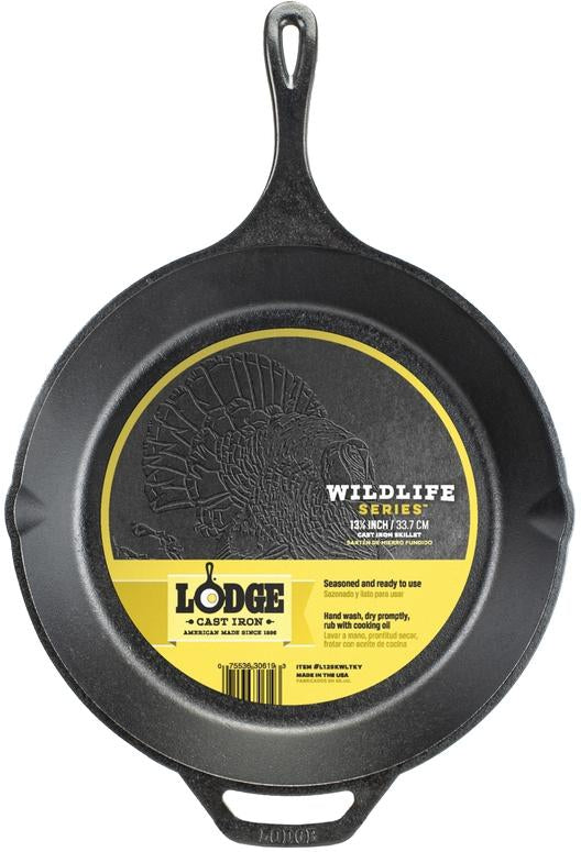Lodge - 13.25" Wildlife Turkey Cast Iron Skillet - L12SKWLTKY