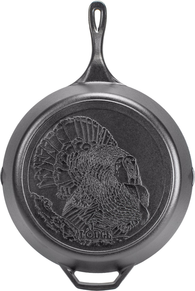 Lodge - 13.25" Wildlife Turkey Cast Iron Skillet - L12SKWLTKY