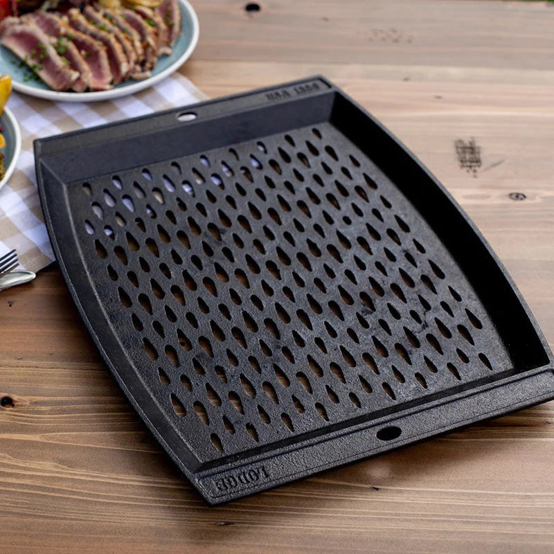 Lodge - 15" x 12" Cast Iron Grill Topper - L15RCGT