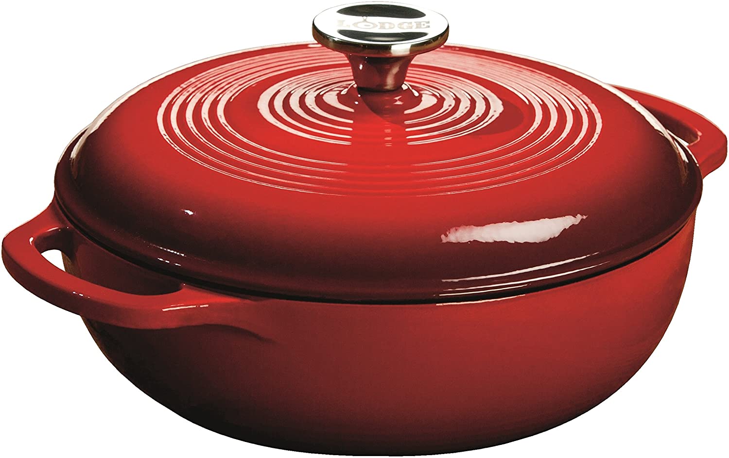 Lodge - 2.8 L Dutch Oven Red - EC3D43