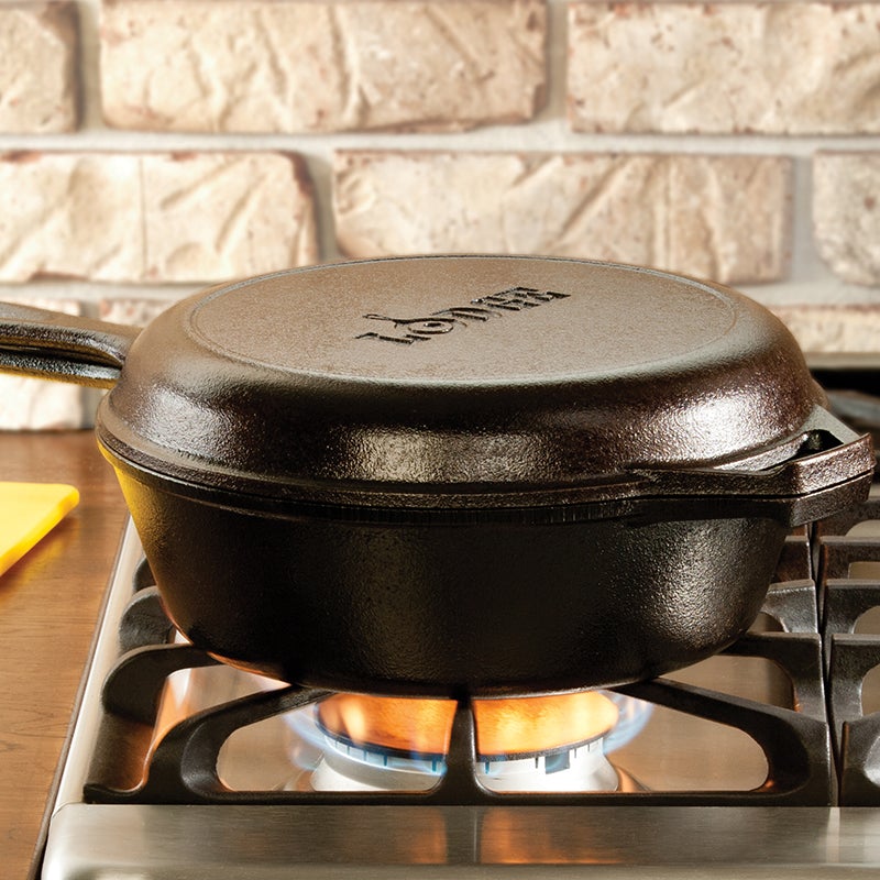 Lodge - 3 L Cast Iron Combo Cooker - LCC3INT