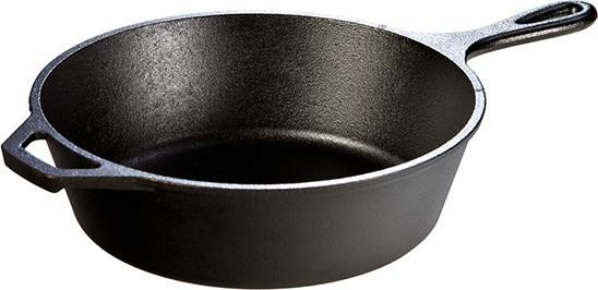Lodge - 3 L Cast Iron Deep Skillet - L8DSK3