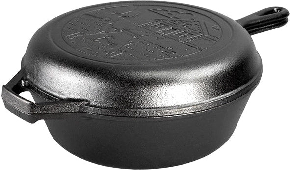 Lodge - 3.2 QT Wanderlust Cast Iron Cabin Combo Cooker - LCCWND