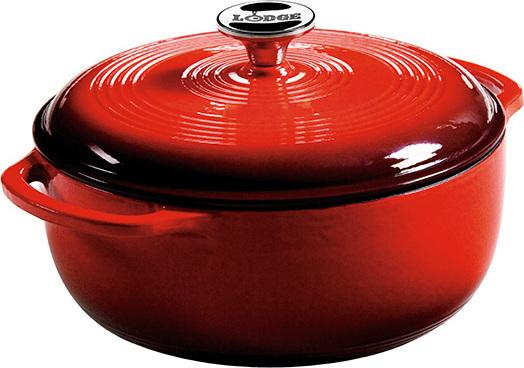Lodge - 4.4 L Dutch Oven Red - EC4D43